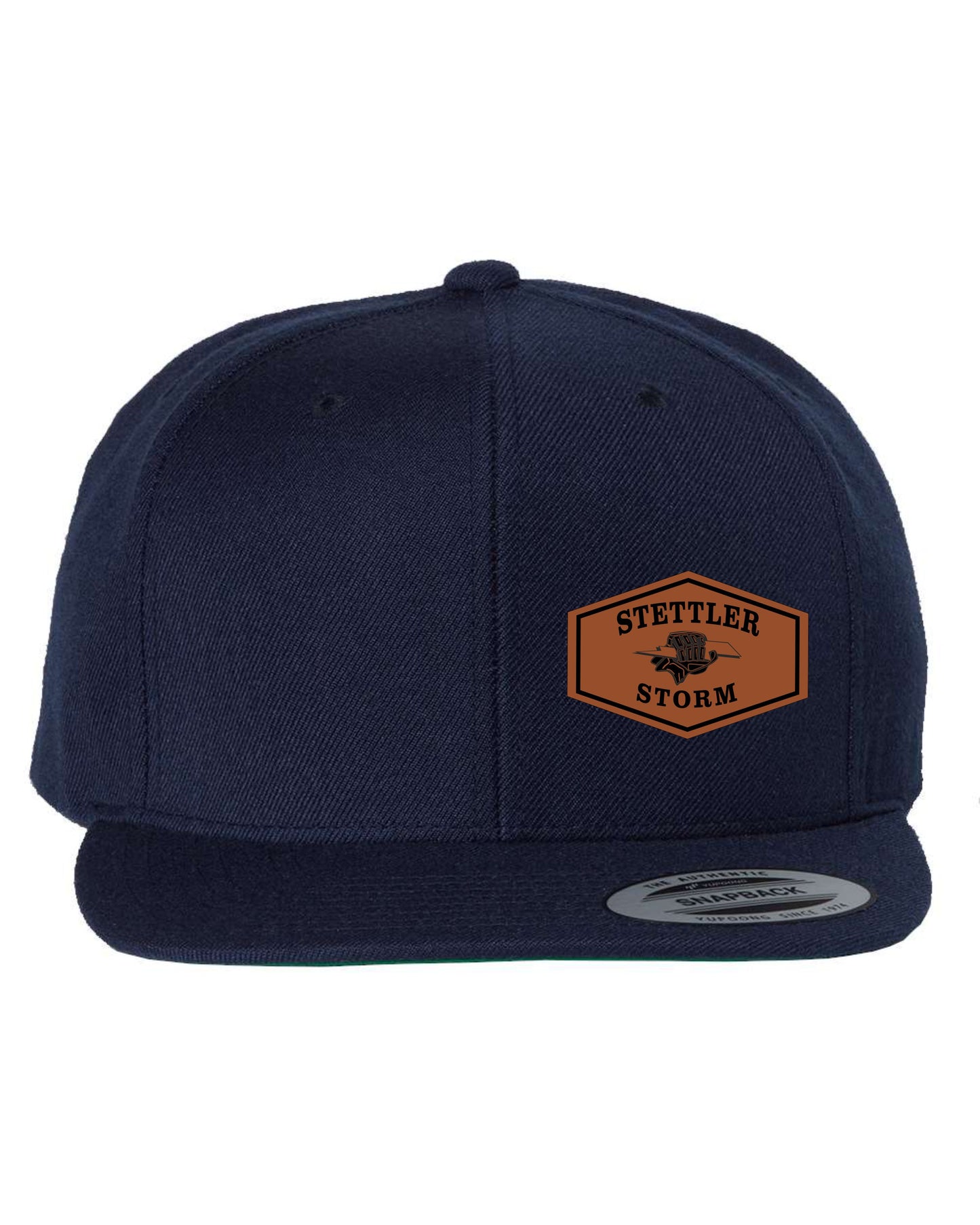 FLAT BRIM FULL BACK SNAPBACK HAT 6089M - STETTLER STORM - EMB