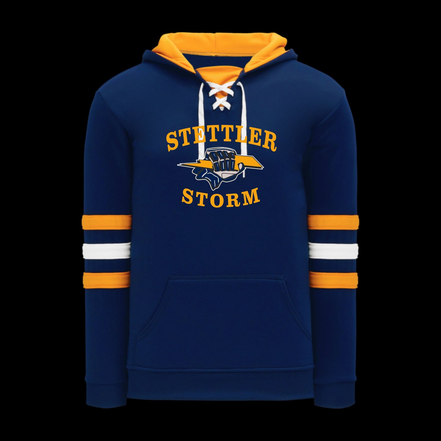 AK HOCKEY APPAREL HOODIE - A1845-460 - ADULT/YOUTH - STETTLER STORM - HP