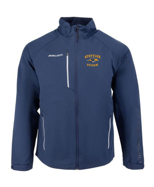 BAUER TEAM LIGHTWEIGHT TRACK JACKET - ADULT - STETTLER STORM - EMB