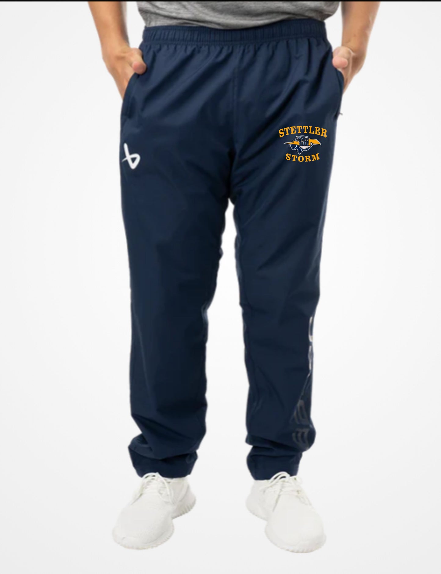 BAUER TEAM LIGHTWEIGHT TRACK PANTS - YOUTH - STETTLER STORM - EMB
