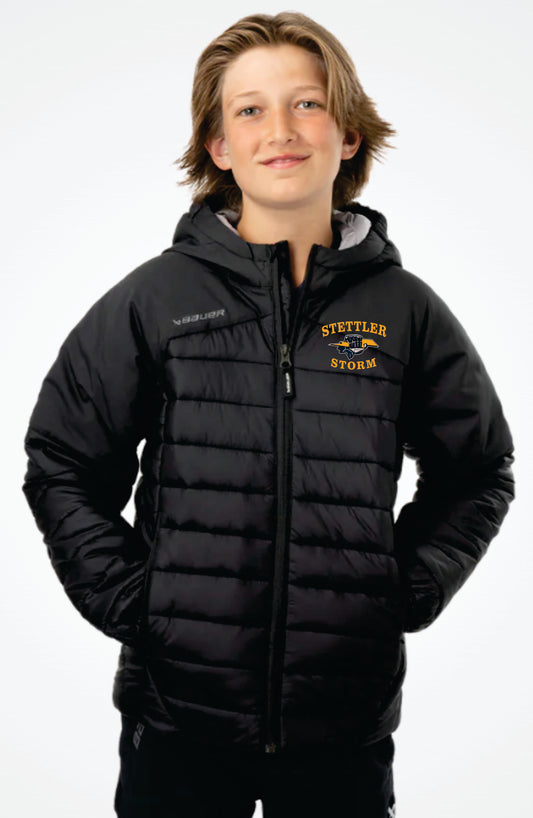 BAUER TEAM PUFFER JACKET - YOUTH - STETTLER STORM - EMB