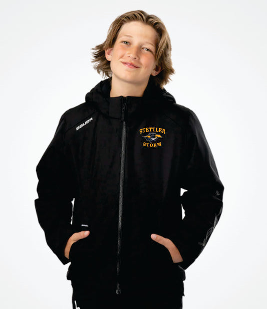 BAUER TEAM HEAVYWEIGHT JACKET - YOUTH - STETTLER STORM - EMB